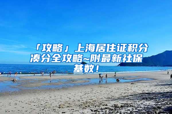 「攻略」上海居住证积分凑分全攻略~附最新社保基数！