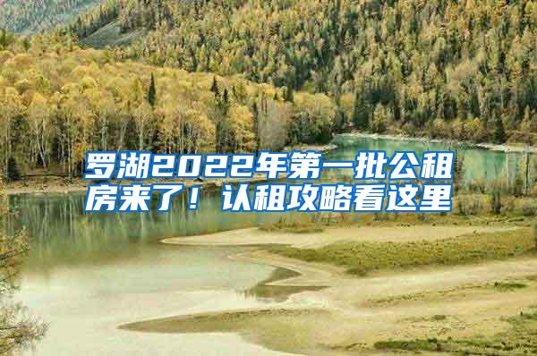 罗湖2022年第一批公租房来了！认租攻略看这里→