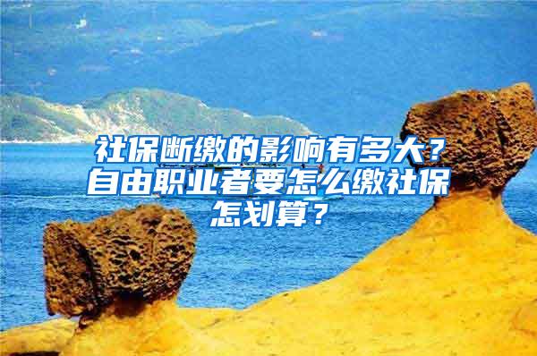 社保断缴的影响有多大？自由职业者要怎么缴社保怎划算？