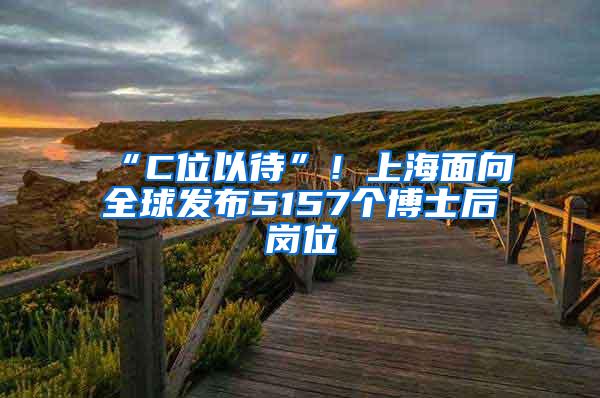 “C位以待”！上海面向全球发布5157个博士后岗位