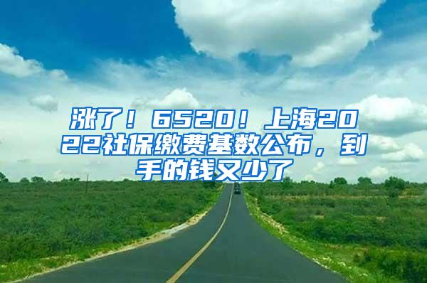 涨了！6520！上海2022社保缴费基数公布，到手的钱又少了