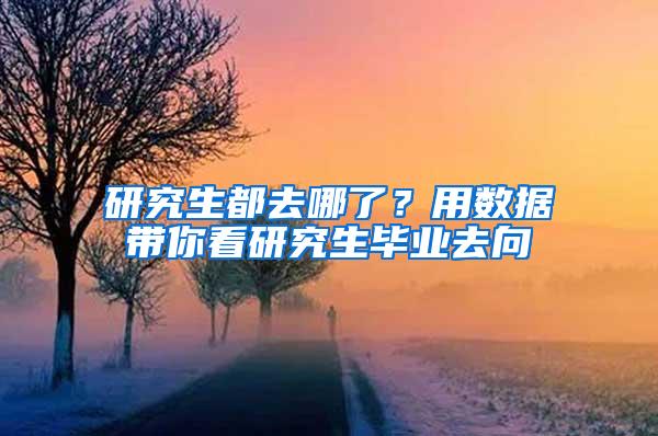 研究生都去哪了？用数据带你看研究生毕业去向