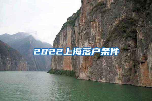 2022上海落户条件