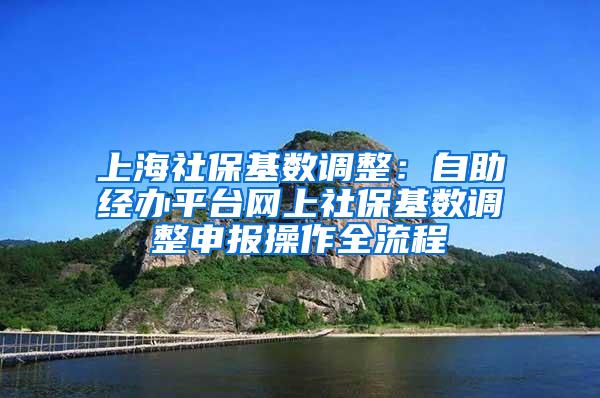 上海社保基数调整：自助经办平台网上社保基数调整申报操作全流程