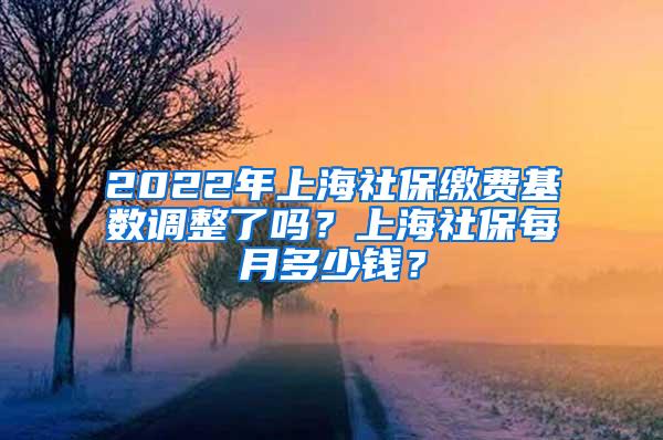 2022年上海社保缴费基数调整了吗？上海社保每月多少钱？