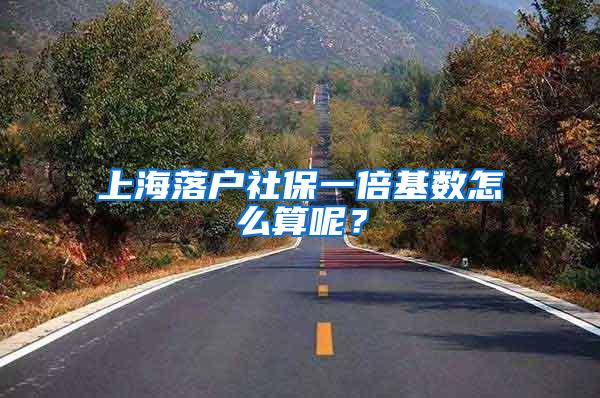 上海落户社保一倍基数怎么算呢？