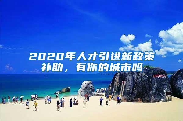 2020年人才引进新政策补助，有你的城市吗