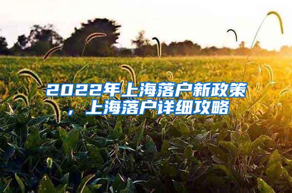 2022年上海落户新政策，上海落户详细攻略