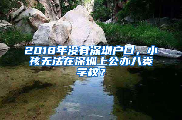 2018年没有深圳户口，小孩无法在深圳上公办八类学校？