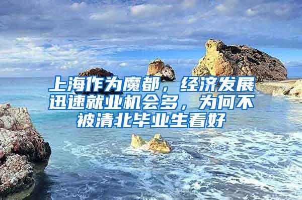 上海作为魔都，经济发展迅速就业机会多，为何不被清北毕业生看好