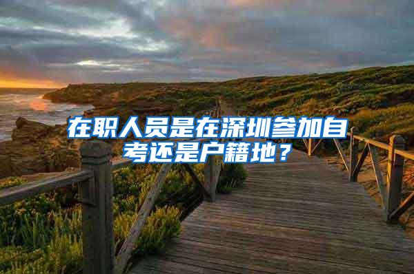 在职人员是在深圳参加自考还是户籍地？