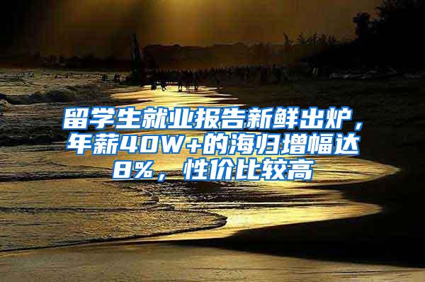 留学生就业报告新鲜出炉，年薪40W+的海归增幅达8%，性价比较高