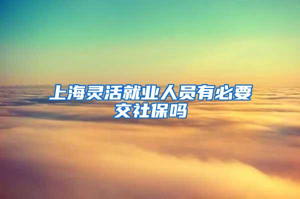 上海灵活就业人员有必要交社保吗