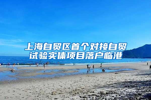上海自贸区首个对接自贸试验实体项目落户临港
