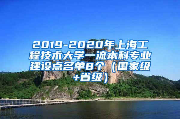 2019-2020年上海工程技术大学一流本科专业建设点名单8个（国家级+省级）