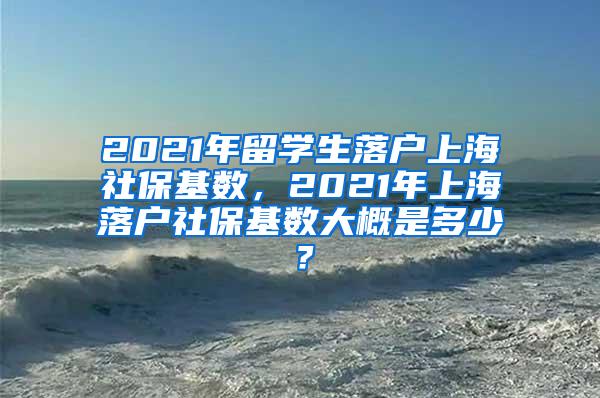 2021年留学生落户上海社保基数，2021年上海落户社保基数大概是多少？