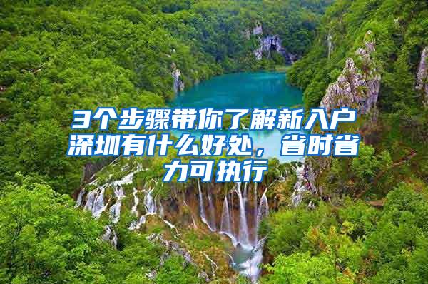 3个步骤带你了解新入户深圳有什么好处，省时省力可执行