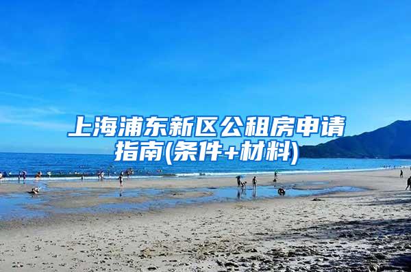 上海浦东新区公租房申请指南(条件+材料)