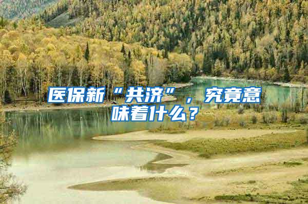 医保新“共济”，究竟意味着什么？