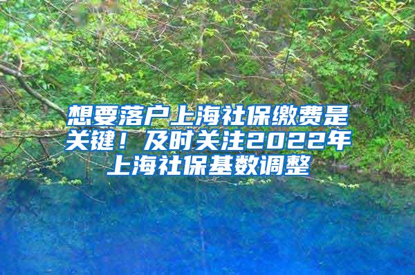 想要落户上海社保缴费是关键！及时关注2022年上海社保基数调整