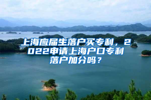 上海应届生落户买专利，2022申请上海户口专利落户加分吗？