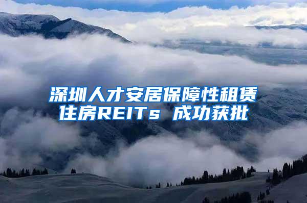 深圳人才安居保障性租赁住房REITs 成功获批