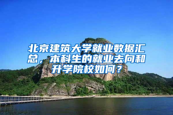 北京建筑大学就业数据汇总，本科生的就业去向和升学院校如何？