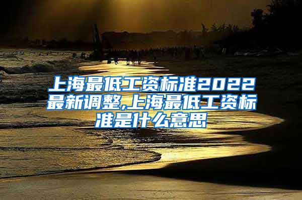 上海最低工资标准2022最新调整,上海最低工资标准是什么意思