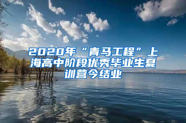 2020年“青马工程”上海高中阶段优秀毕业生夏训营今结业