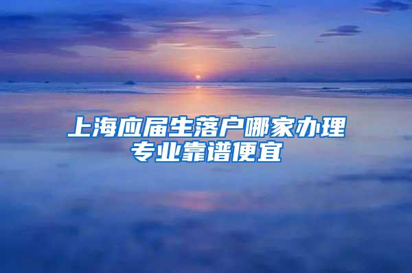 上海应届生落户哪家办理专业靠谱便宜