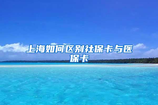 上海如何区别社保卡与医保卡