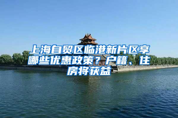 上海自贸区临港新片区享哪些优惠政策？户籍、住房将获益