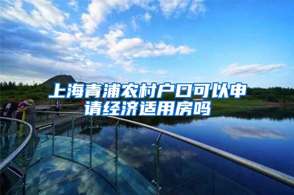 上海青浦农村户口可以申请经济适用房吗
