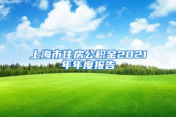 上海市住房公积金2021年年度报告