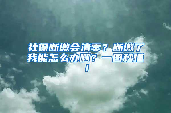 社保断缴会清零？断缴了我能怎么办啊？一图秒懂！