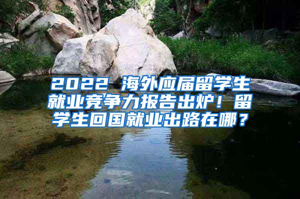 2022 海外应届留学生就业竞争力报告出炉！留学生回国就业出路在哪？