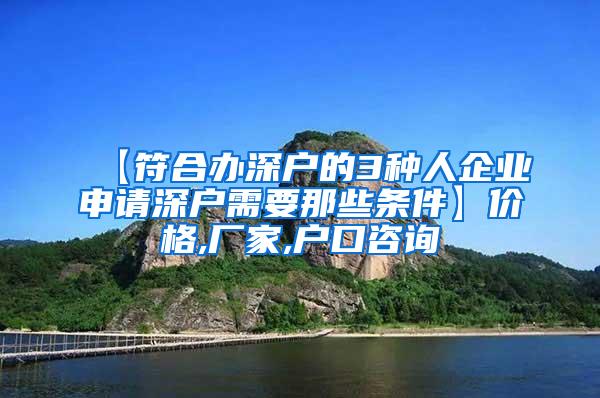 【符合办深户的3种人企业申请深户需要那些条件】价格,厂家,户口咨询