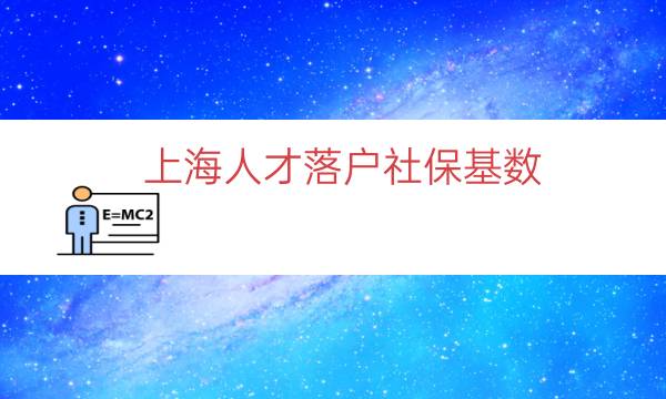 上海人才落户社保基数（上海落户缴纳社保基数）