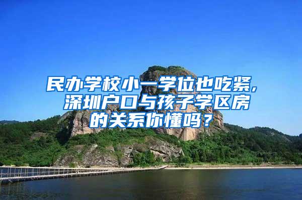 民办学校小一学位也吃紧, 深圳户口与孩子学区房的关系你懂吗？