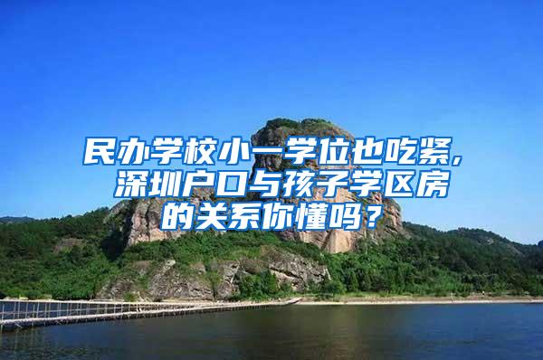 民办学校小一学位也吃紧, 深圳户口与孩子学区房的关系你懂吗？