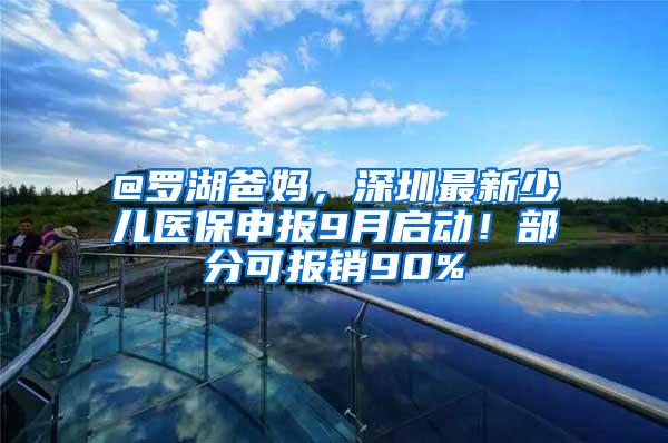 @罗湖爸妈，深圳最新少儿医保申报9月启动！部分可报销90%