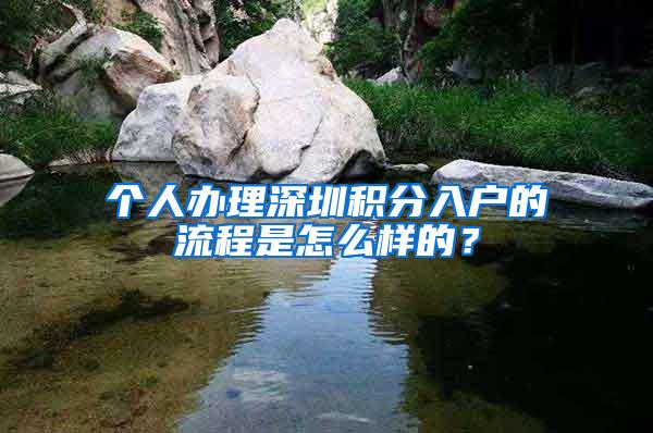 个人办理深圳积分入户的流程是怎么样的？