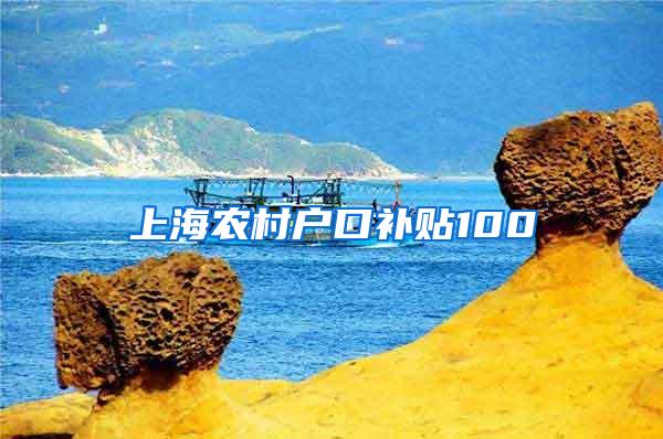 上海农村户口补贴100