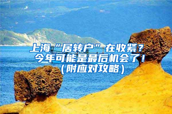 上海“居转户”在收紧？ 今年可能是最后机会了！（附应对攻略）