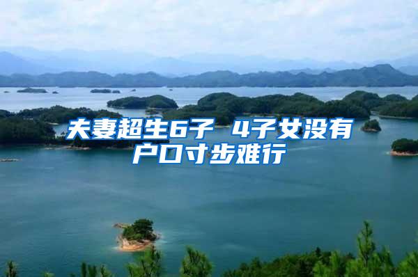 夫妻超生6子 4子女没有户口寸步难行