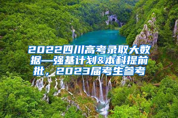 2022四川高考录取大数据—强基计划&本科提前批，2023届考生参考