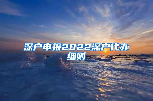 深户申报2022深户代办细则