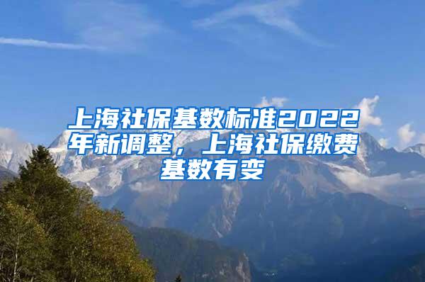 上海社保基数标准2022年新调整，上海社保缴费基数有变