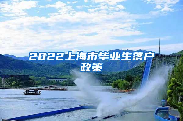 2022上海市毕业生落户政策