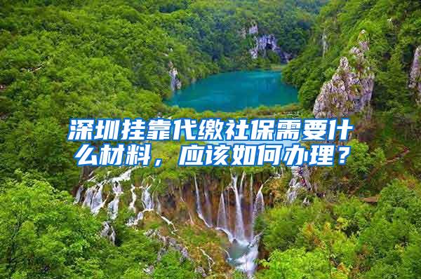 深圳挂靠代缴社保需要什么材料，应该如何办理？